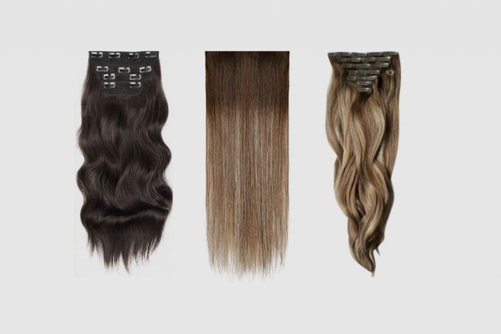 Different types of hair extensions