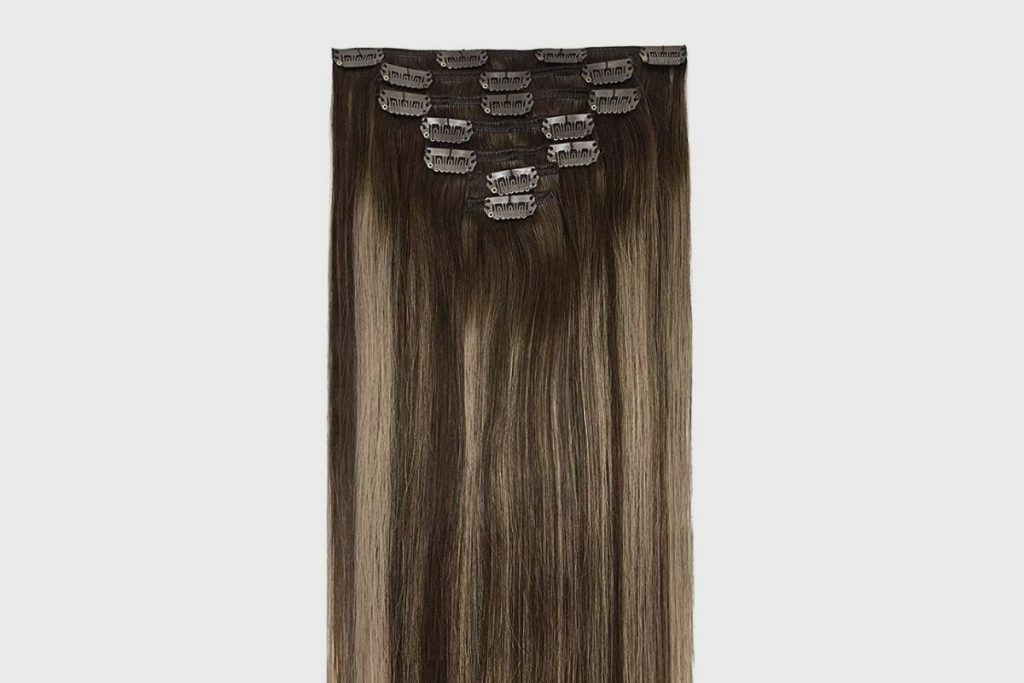 How to put in 5-piece clip-in hair extensions
